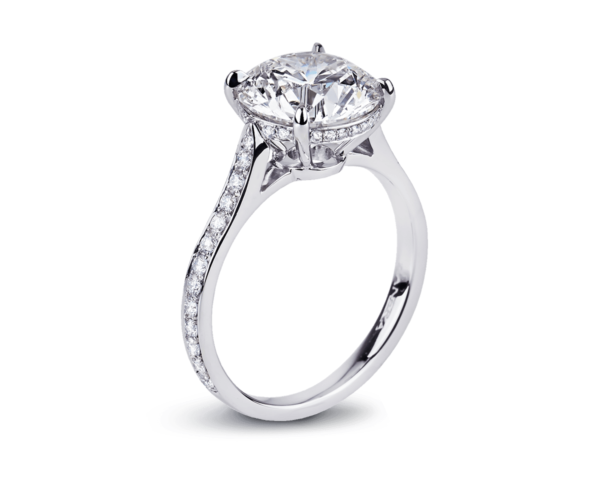 The Trueste Solitaire with Pave